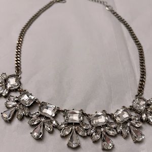 Gold chain statement necklace